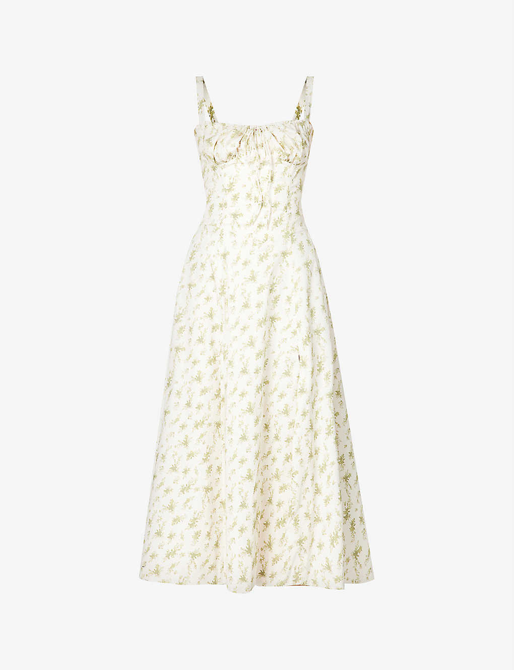Carmen sleeveless cotton-blend midi dress | Selfridges