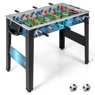 Costway Foosball Table Game Set with 2 Footballs, Smooth Handle, 18 Realistic Players | Target