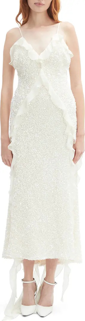 Bardot Marsella Ruffle Sequin Cocktail Dress | Nordstrom | Nordstrom