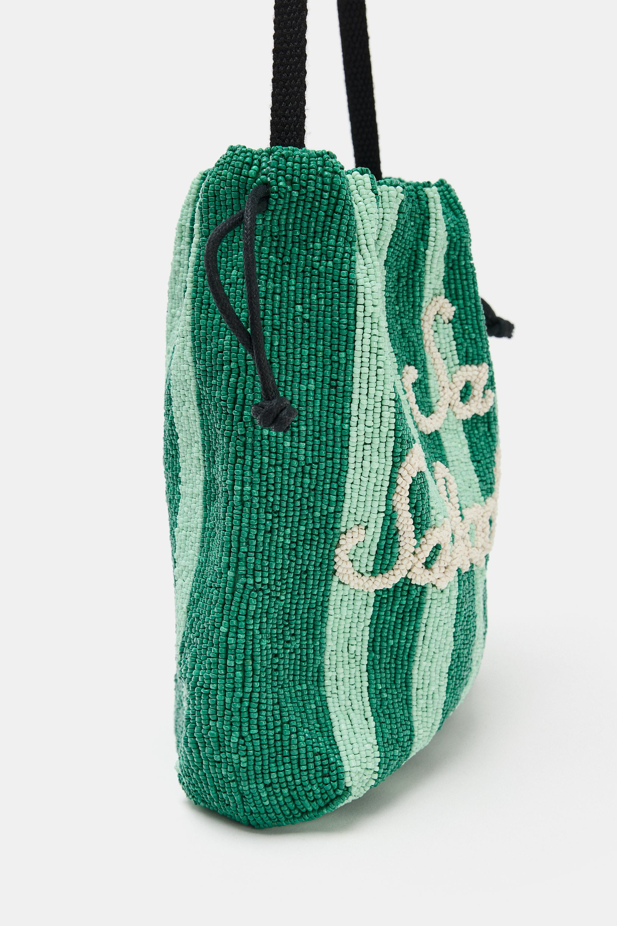 BEADED BUCKET BAG | Zara UK
