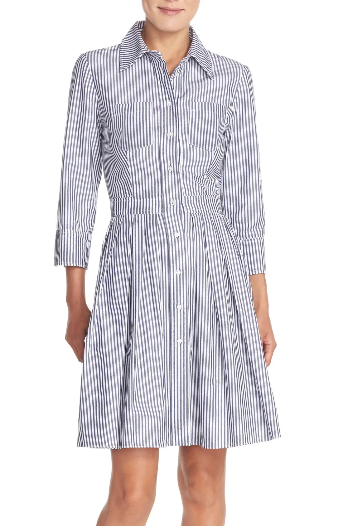 Stripe Cotton Shirtdress | Nordstrom