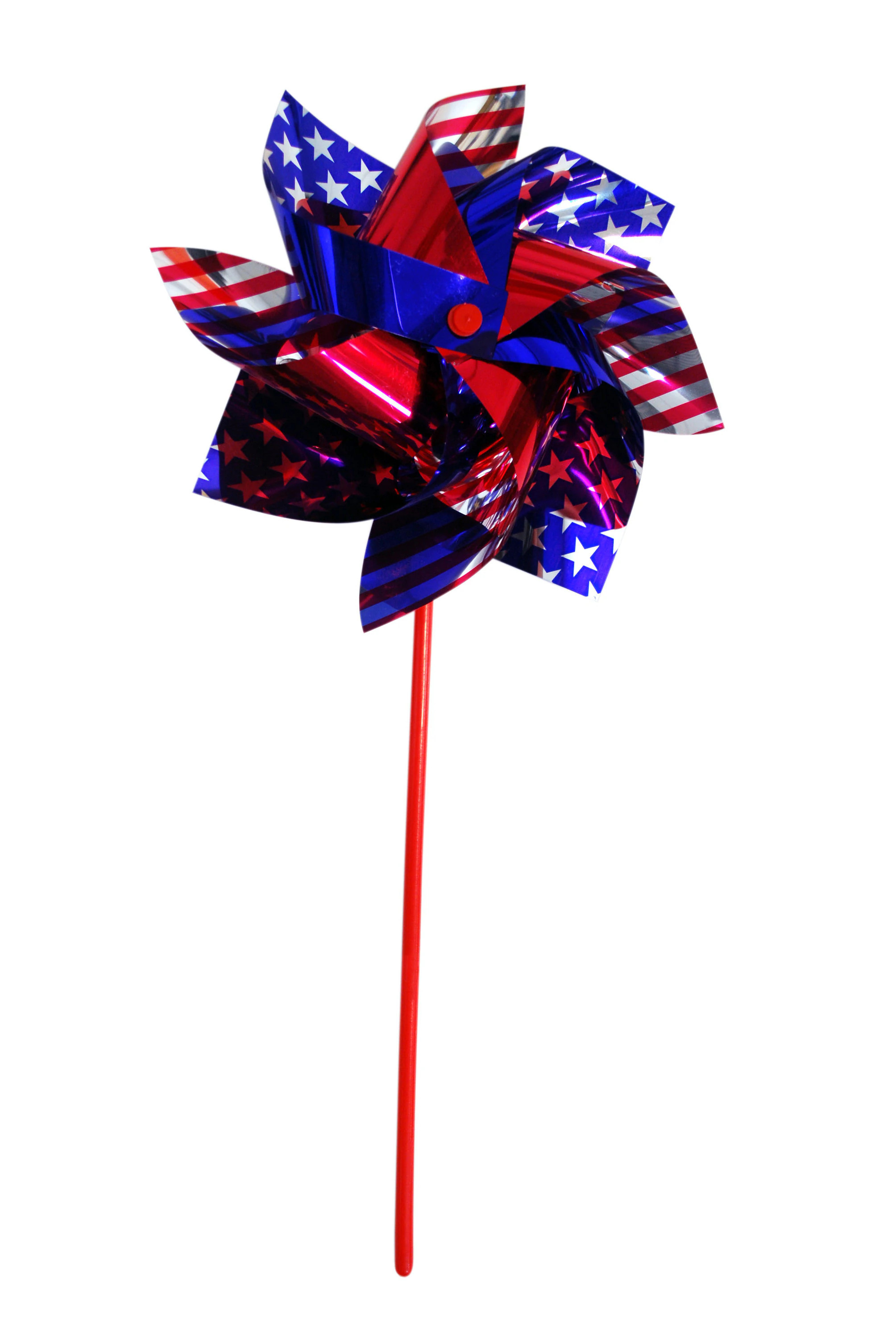 Independence Flag Red, blue and silver Plastic Holiday Wind Spinner one_size | 10840 | Lowe's