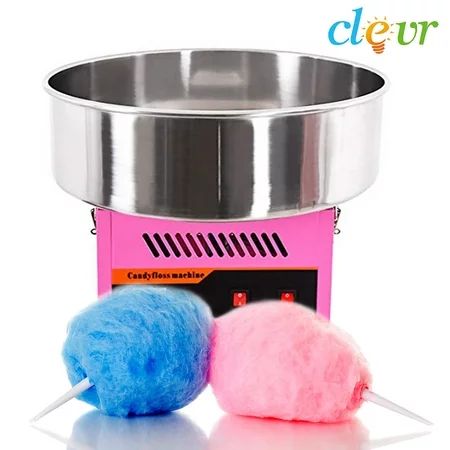 Clevr Large Commercial Cotton Candy Machine, Candy Floss Maker, Pink | Walmart (US)