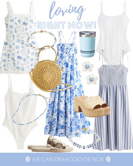 Blue & white fashion finds I’m loving right now and having me dreaming of beach days!! ☀️🫶🏻

How adorable are these dresses?! Love the coastal print short linen one!! And the long maxi is so pretty for a night out and on sale right now!! 😍

These white one piece swimsuits are super cute!! Also love these new friendship style bracelets!! More pics linked 🤍

#LTKsalealert #LTKfindsunder50 #LTKhome