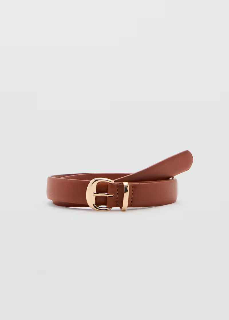 Metal buckle belt -  Women | Mango USA | MANGO (US)