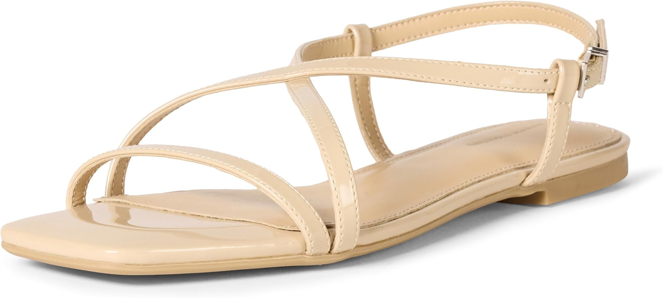 Amazon Essentials Women's Flat Strap Sandals with Memory Foam | Amazon (US)