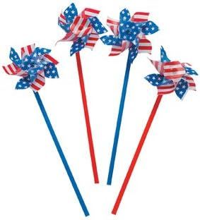 Stars and Stripes American Flag Pinwheels (Set of 26) for Fourth of July | Amazon (US)