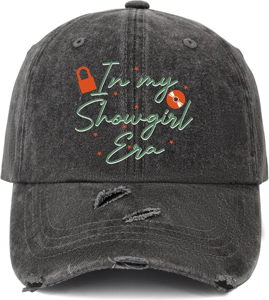 in My Showgirl Era Hats for Womens Baseball Caps Vintage Washed Hiking Hats Breathable | Amazon (US)