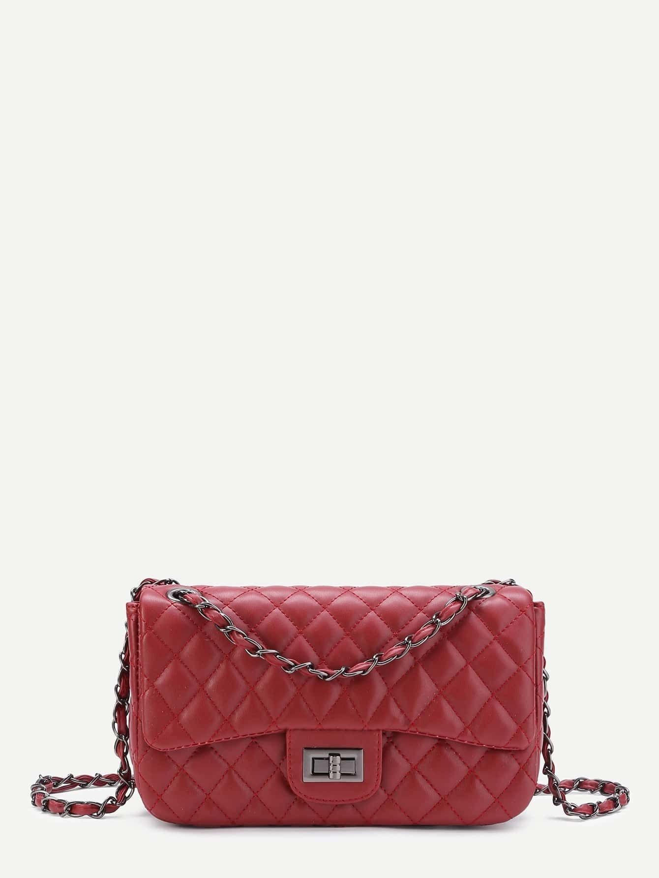 Quilted Crossbody Chain Bag | SHEIN