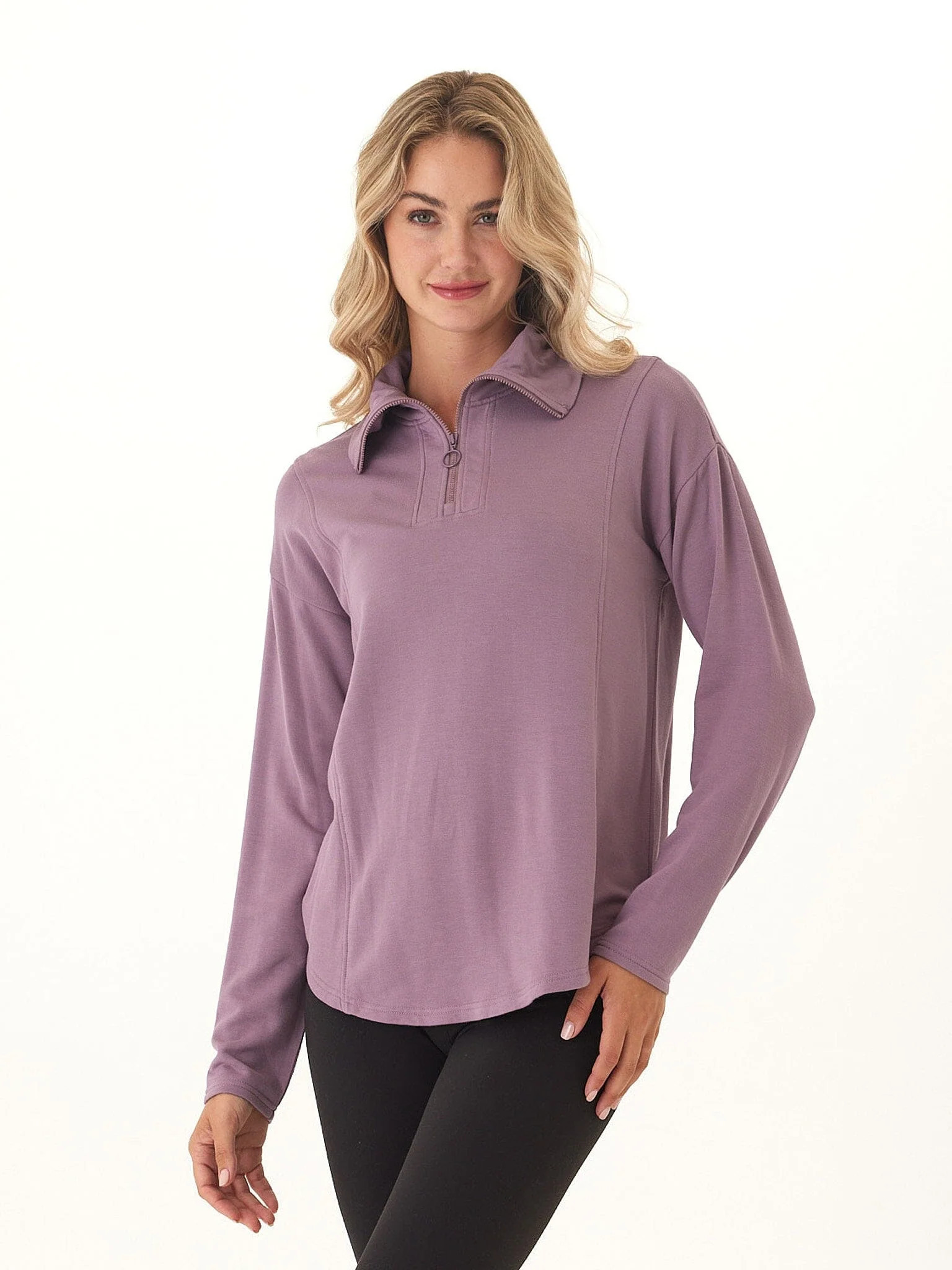 Threads 4 Thought Jenna Feather Fleece Quarter Zip Pullover | Threads 4 Thought