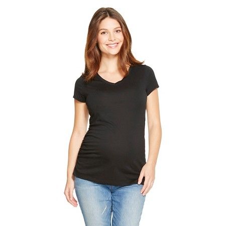 Maternity V-Neck Short Sleeve T-Shirt - Liz Lange® for Target | Target