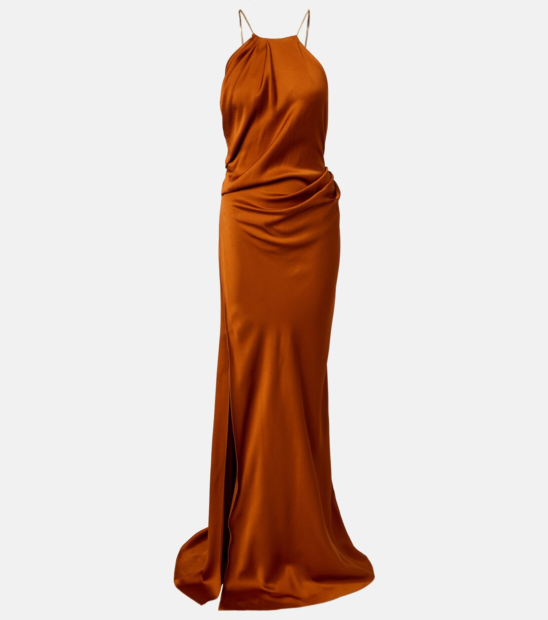 Draped satin gown | Mytheresa (UK)