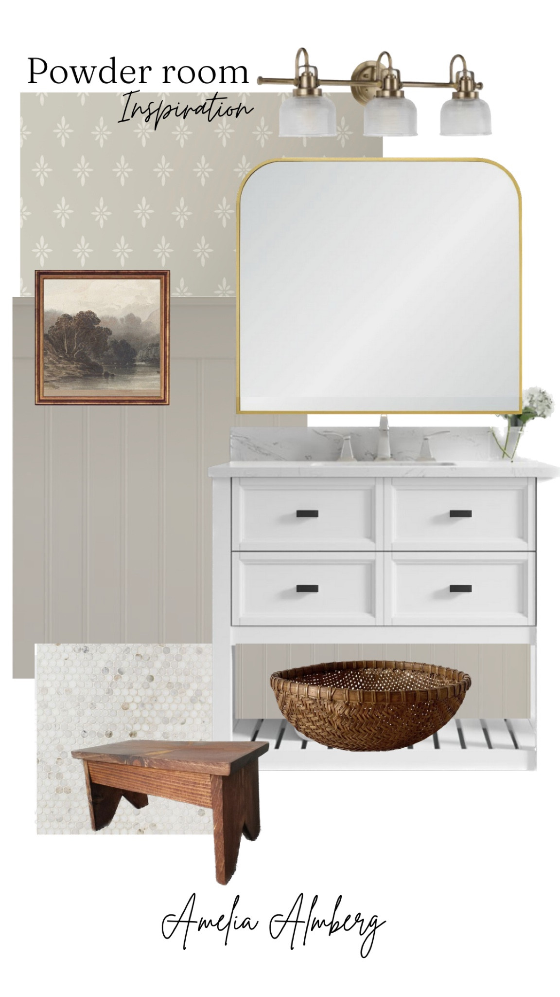 I finally have a plan in place for our powder room/ half bath renovation. Very excited to rip out the old tile and put in some stunning marble penny tile. 

#LTKunder100 #LTKunder50 #LTKhome