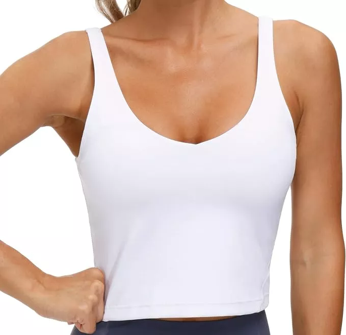 BALEAF Freeleaf Women's Workout Tank Tops Sleeveless Yoga Tops U Back Low  Impact Athletic Camisole