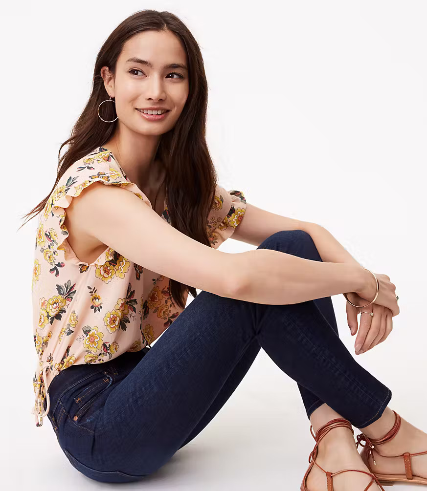 Modern Skinny Jeans in Dark Indigo | LOFT