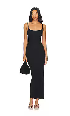 COTTON CITIZEN The Verona Spaghetti Maxi Dress in Jet Black from Revolve.com | Revolve Clothing (Global)