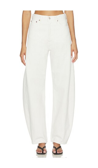 AGOLDE Luna Pieced Jean in Ivory. Size 26. Also in 24, 25, 27, 28, 30, 33, 34. | Revolve Clothing (Global)
