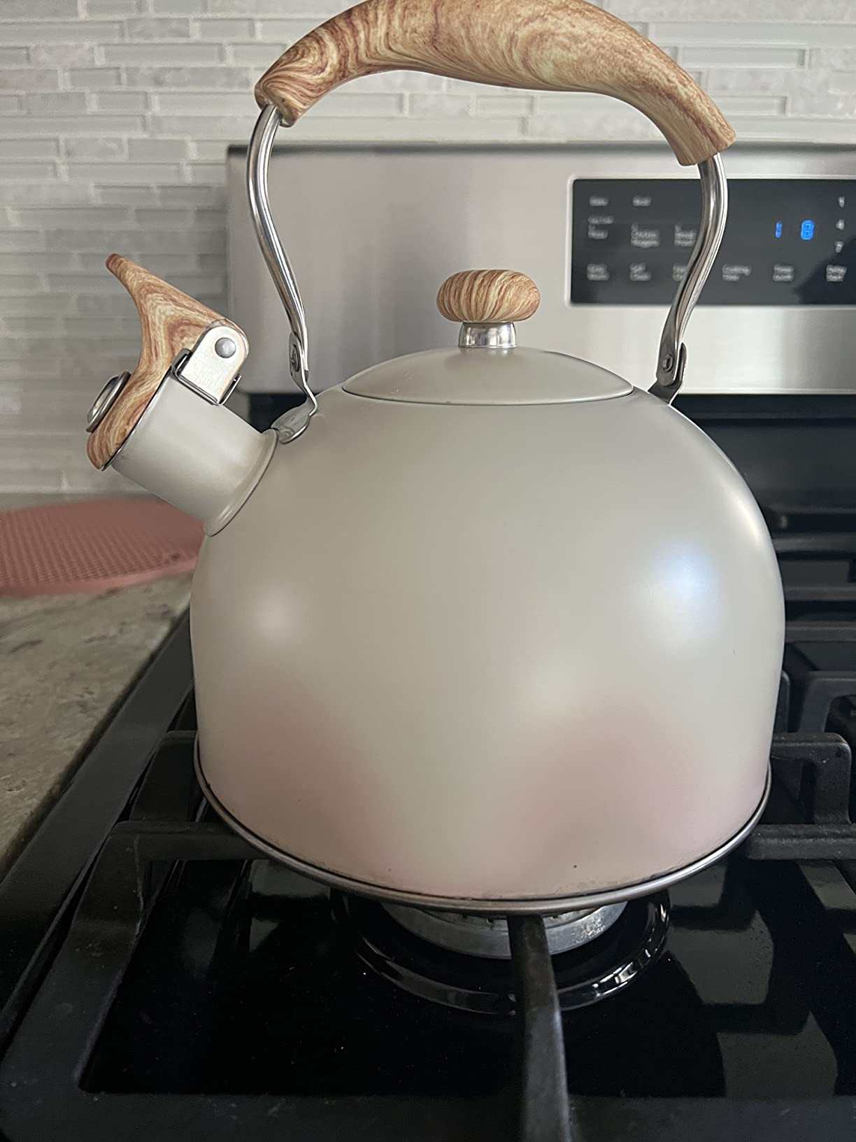 LONFFERY Tea Kettle, 2.5 Quart Whistling Tea Kettle, Tea Pots for Stove Top Food Grade Stainless ... | Amazon (US)