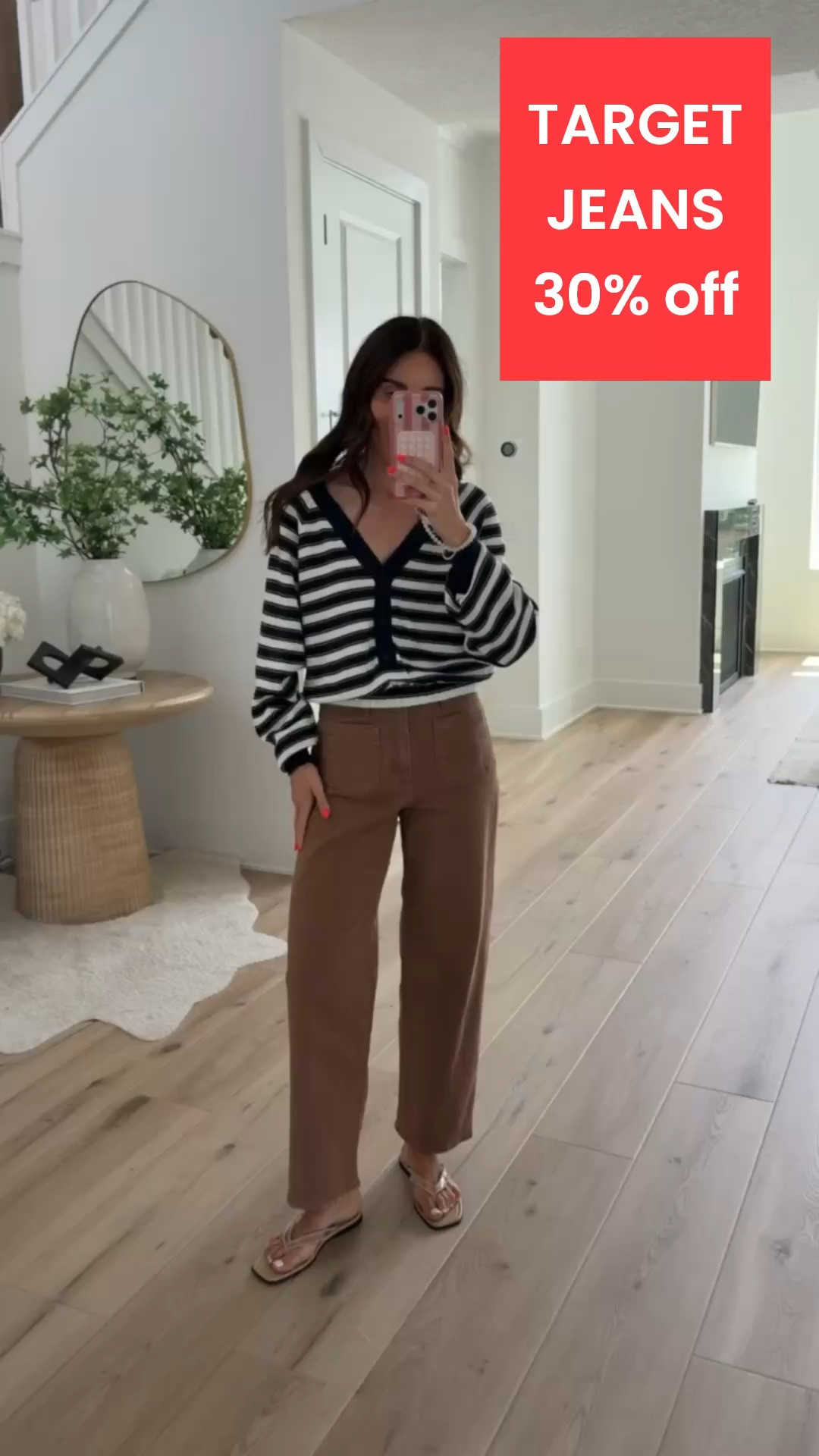 TARGET JEANS 30% off. Target new arrivals, I'm wearing size 2 in jeans and size S in cardigan.

#LTKOver40 #LTKSaleAlert