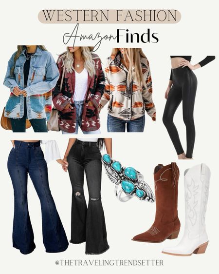 Western fashion Amazon finds - denim - jeans - turquoise - legging - jackets  , cowgirl boots 

#LTKmidsize #LTKstyletip #LTKfindsunder50