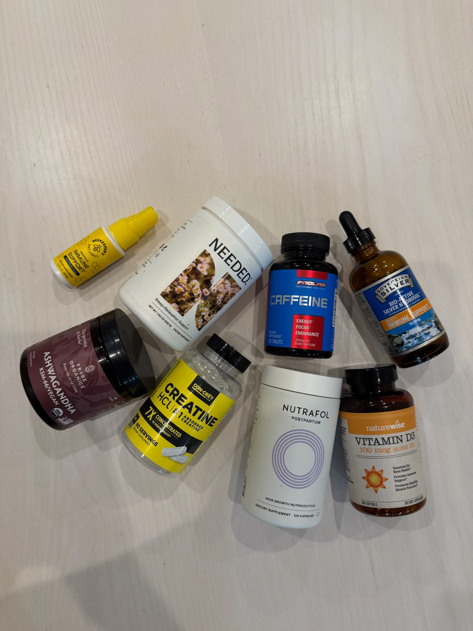 My daily vitamins and supplements line up! 

 #LTKfitnessgoals #LTKselfcare #LTKActive