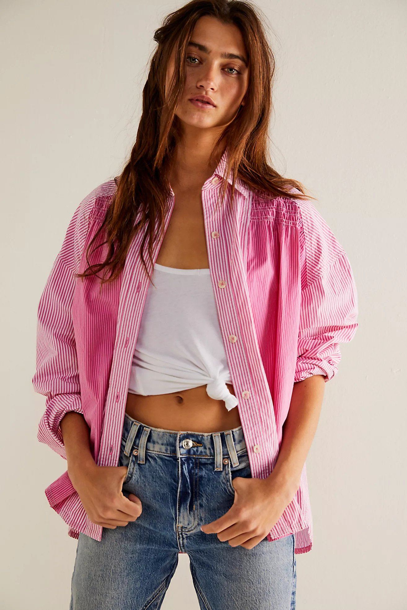 We The Free Striped Up Shirt | Free People (Global - UK&FR Excluded)