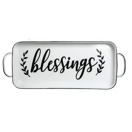 Way to Celebrate Harvest Metal Tabletop Tray with word Blessings | Walmart (US)