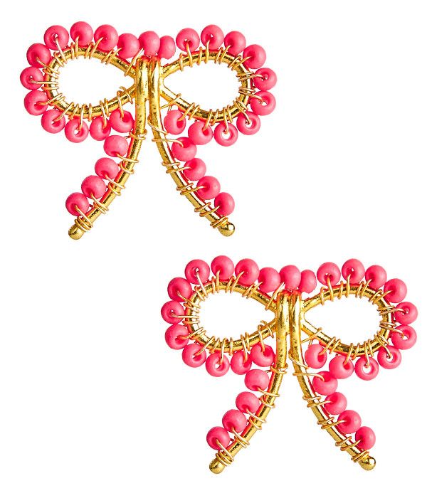 Little Bow Earrings - Miss Pink | Lisi Lerch Inc