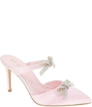 BCBGeneration Bardia Rhinestone Bows Dress Mules | Dillard's | Dillard's