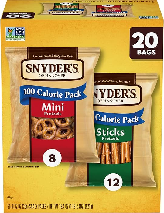 Snyder's of Hanover Variety Pack Pretzels, 20 Count 0.92 Oz | Amazon (US)
