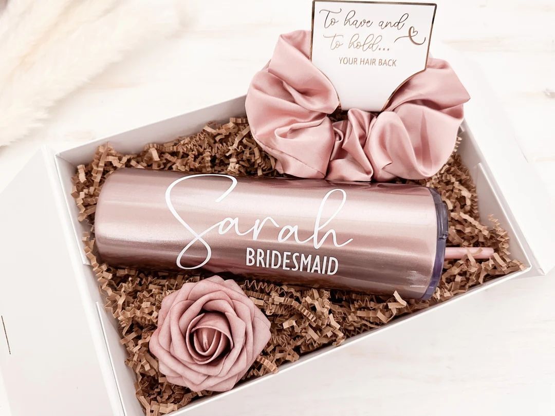 Personalized Bridesmaid Gift Box Set, Will You Be My Bridesmaid Proposal Box Set Matron of Honor,... | Etsy (US)