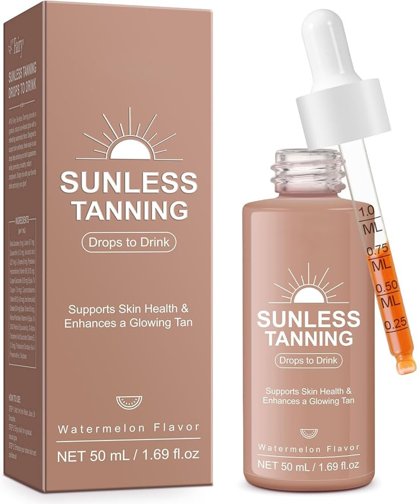 Tanning Drops to Drink for Face & Body - Natural Sunless Tanning Drops with Enhancing Your Natura... | Amazon (US)