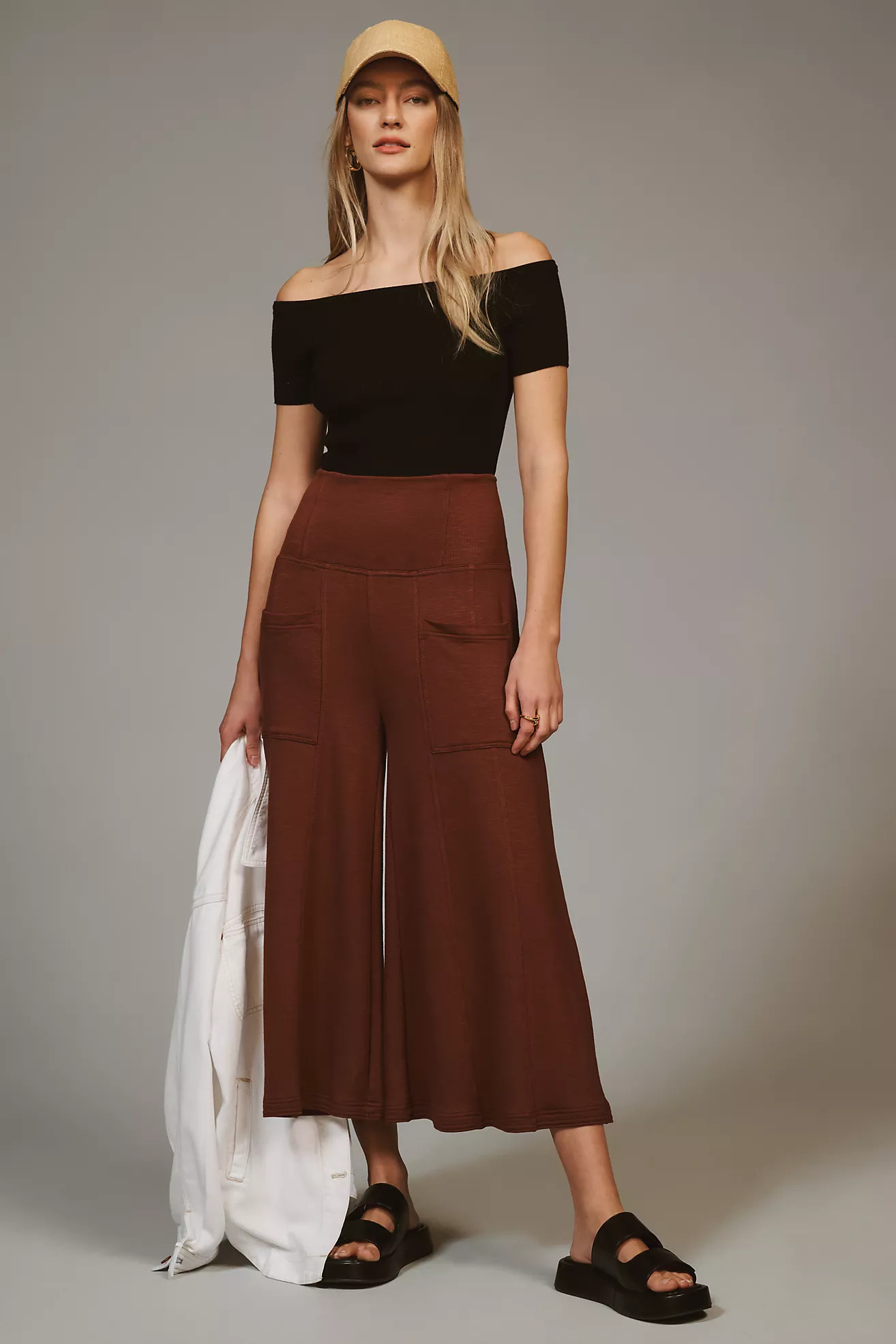 Daily Practice by Anthropologie Flowy Wide-Leg Pants | Anthropologie (US)