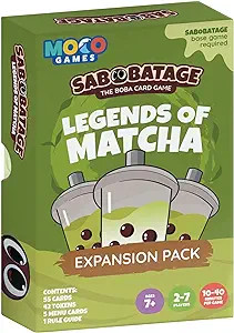 Sabobatage Expansion Pack: Legends of Matcha - Easy Family-Friendly Party Game | Card Games for A... | Amazon (US)