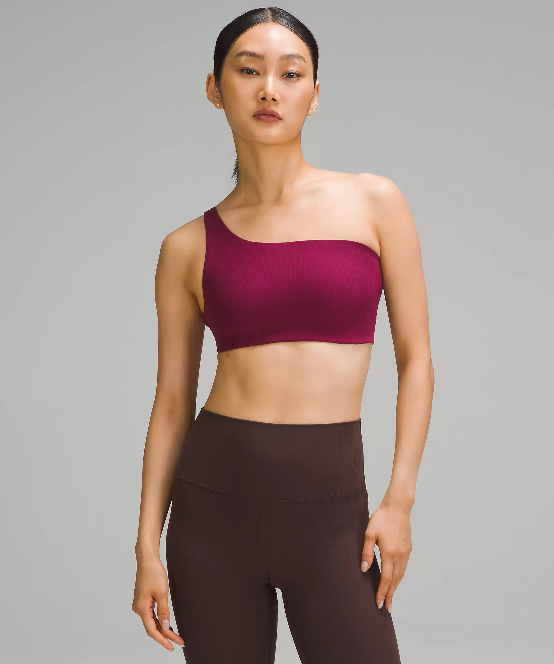Ribbed Nulu Asymmetrical Yoga Bra | Lululemon (US)