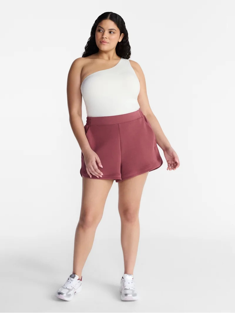 Avia Women's ScubaKnit Shorts, 3.25'' Inseam, Sizes XS-XXXL - Walmart.com | Walmart (US)