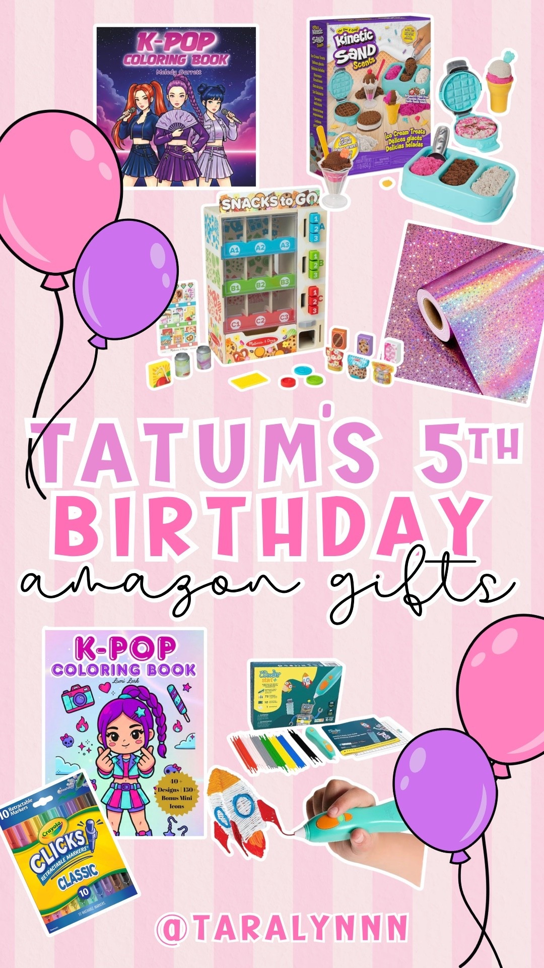 Everything I bought for Tatum’s 5th Birthday from Amazon! 🩷 

#birthday #kid #giftguide #girls #birthdaygift #littlegirls #giftidea #kpop #melissaanddoug 

#LTKKids #LTKmomlife #LTKHome