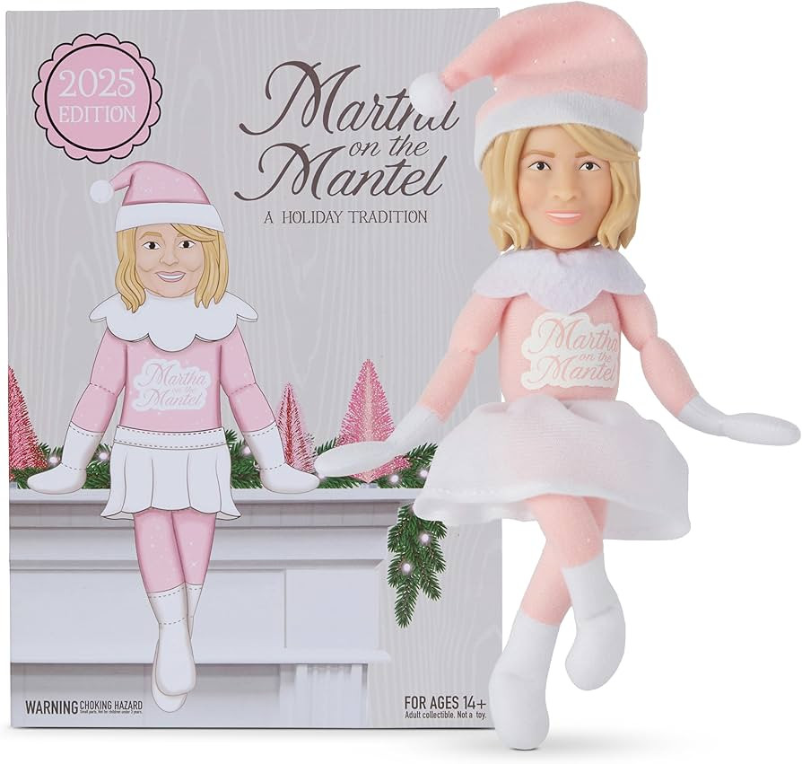 Martha Stewart Martha on a Mantle 2025 Christmas, 12” Plush Collectible Figurines Big Box | Amazon (US)