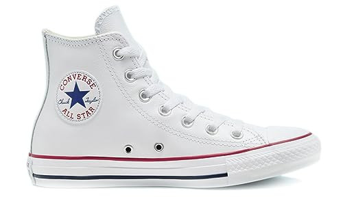 Converse Men's Sneaker, White Leather, 8.5 | Amazon (US)