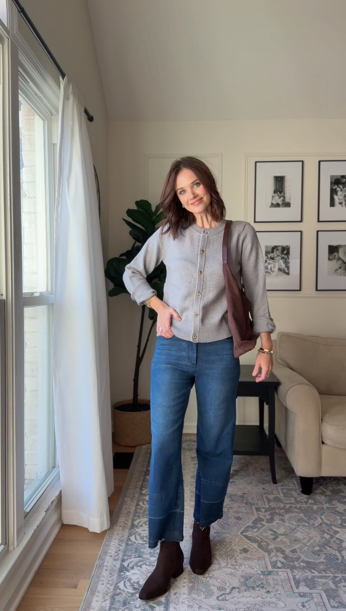 Button cardigan : wearing s 

Nursing friendly // mom outfit // teacher outfit // casual outfit idea 

#LTKootd #LTKmomlife #LTKgrwm