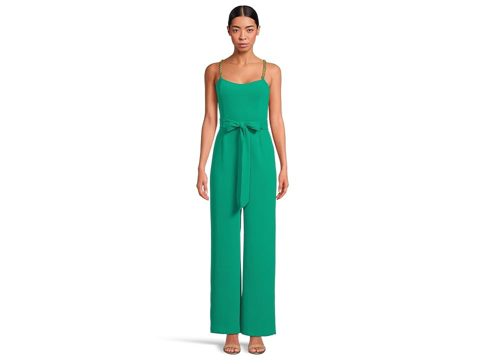 Lilly Pulitzer Zemira Sleeveless Jumpsuit Women's Jumpsuit & Rompers One Piece Fiddle Leaf Green : 0, Polyester | Zappos