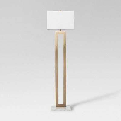 Weston Window Pane Floor Lamp Brass  - Project 62&#8482; | Target