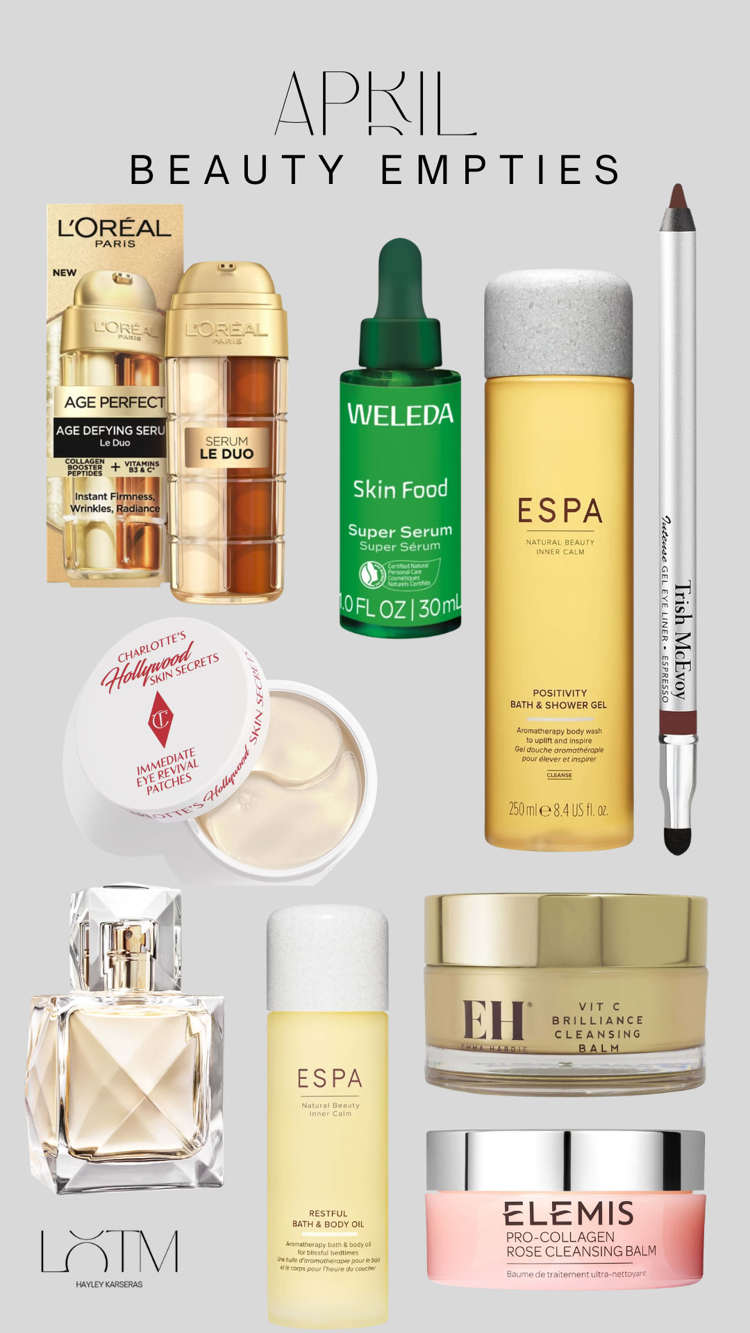 April Empties!! Weleda, Loreal, ESPA, Trish McEvoy, Khloe Kardashian, emma Hardie, Elemis, Charlotte Tilbury 

 #LTKspring #LTKsummer #LTKbeauty