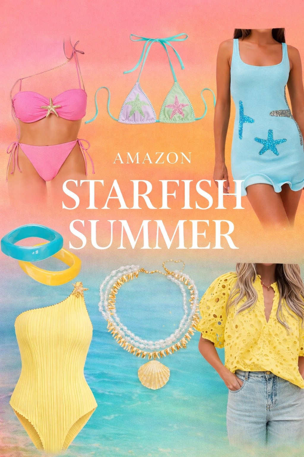If a sunset turned into an outfit… this would be it 🌅✨

Starfish details, sorbet brights, and the cutest summer layers — all from Amazon and all linked in my LTK.

Comment “STARFISH” if you want the direct links 🐚💫

#LTKSwim #LTKTravel #LTKSpringSale