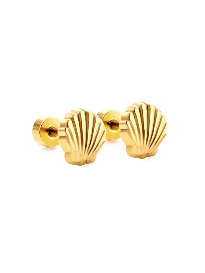 Shell Design Stud Earrings | SHEIN