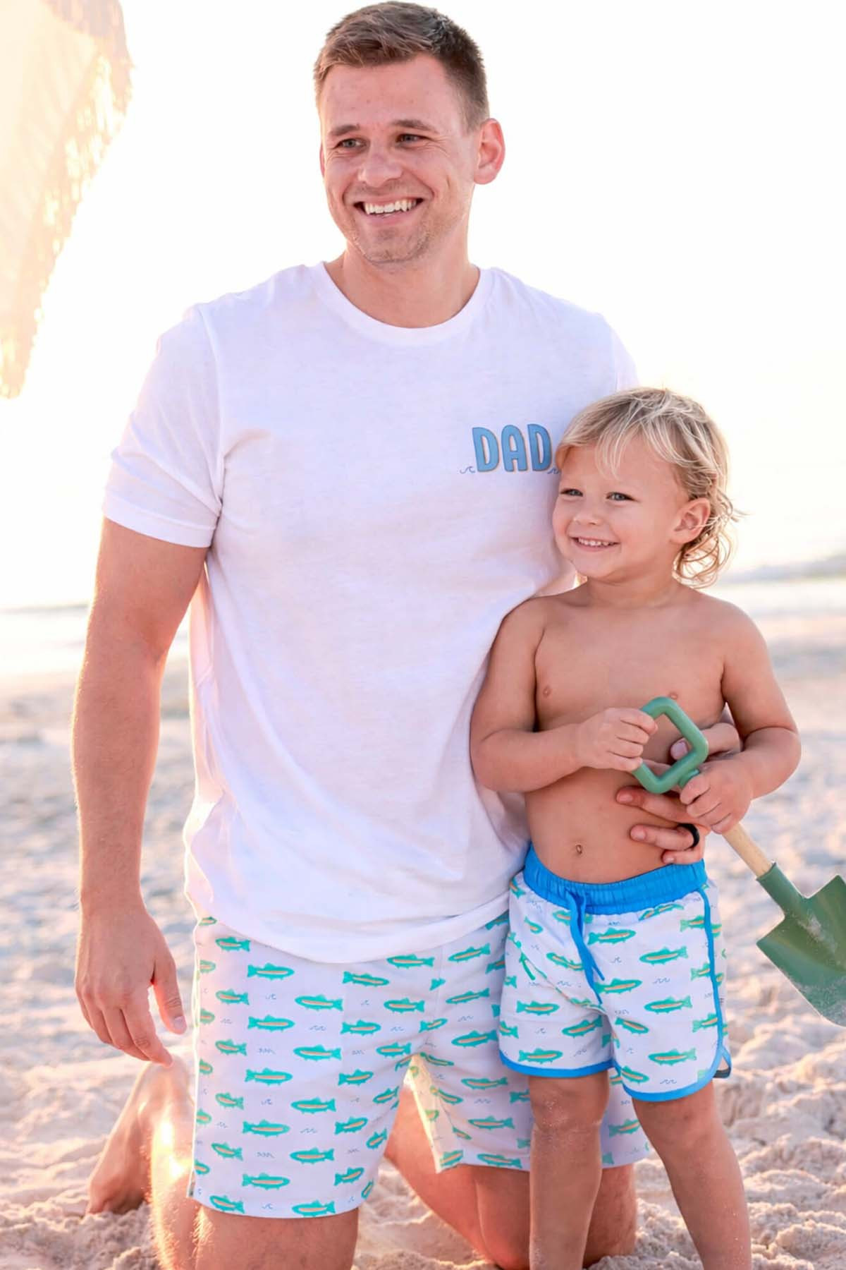 Tiny Trout Dad Graphic Tee | White | Caden Lane