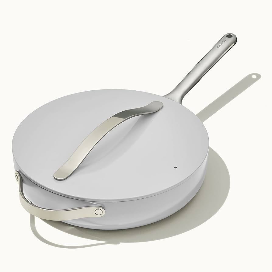 Caraway Nonstick Ceramic Sauté Pan with Lid (4.5 qt, 11.8") - Non Toxic, PTFE & PFOA Free - Oven... | Amazon (US)