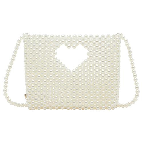 Betsey Johnson Gossip Pearl Evening Handbag - White | HSN