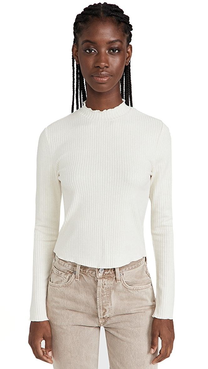 Make My Day Top, Ivory Sweater, Mock Neck Sweater, Casual Fall Outfits, Fall Outfits Women | Shopbop