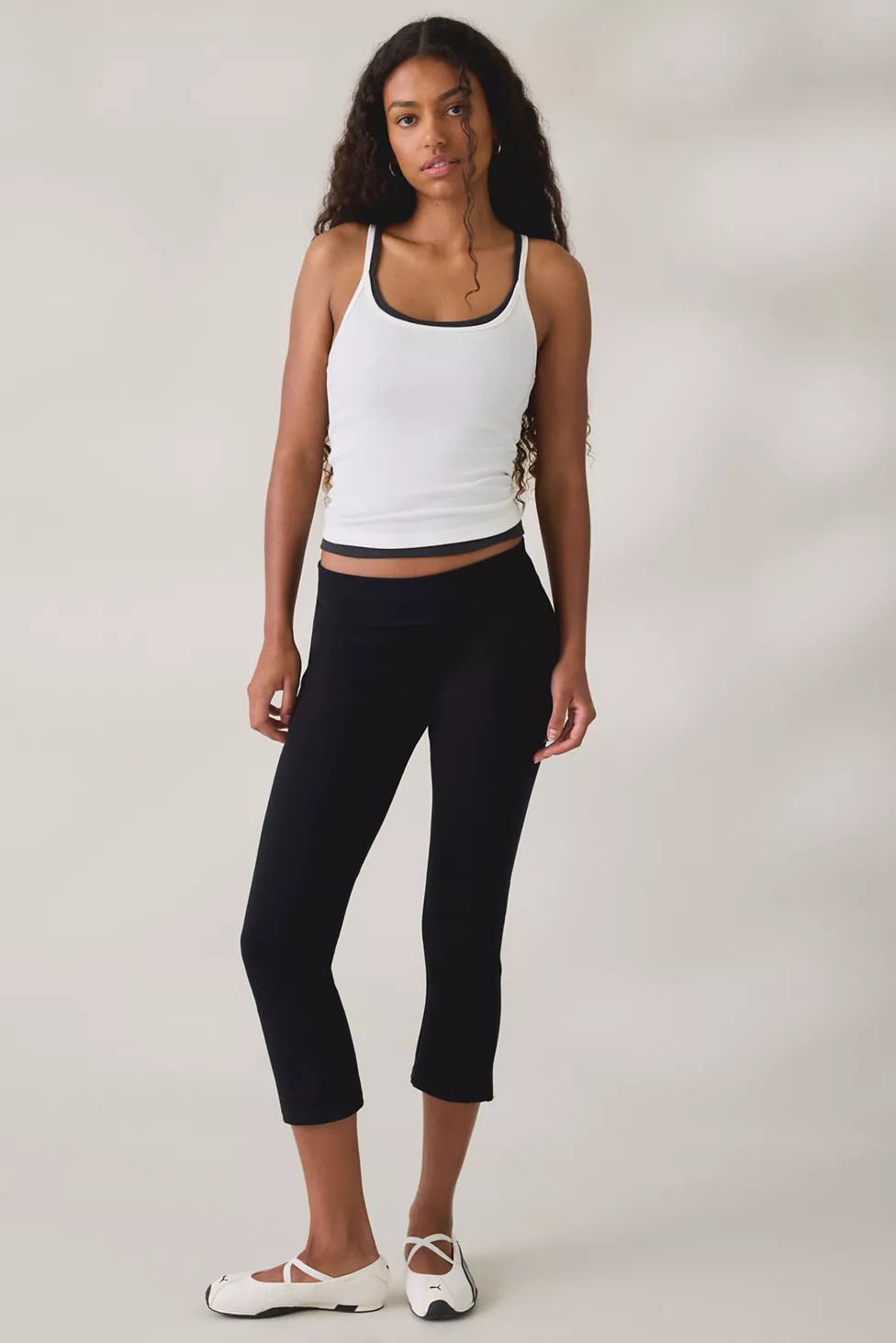 iets frans\u2026 Kali Foldover Kick Flare Capri Pants | Urban Outfitters (US and RoW)